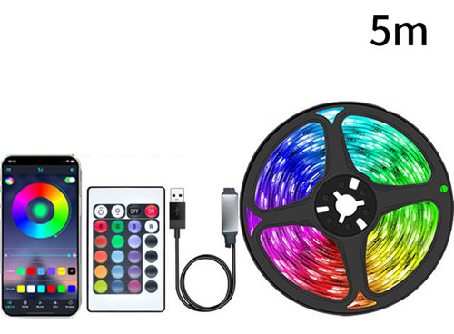Conjunto De Faixas De Luz Led V35 Meter 5050rgb - Fs