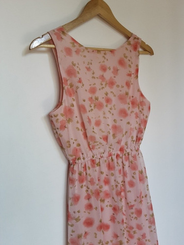 Imagen 8 de 9 de Vestido Floreado Con Corte Asimétrico Y Manga Corta, Talla S