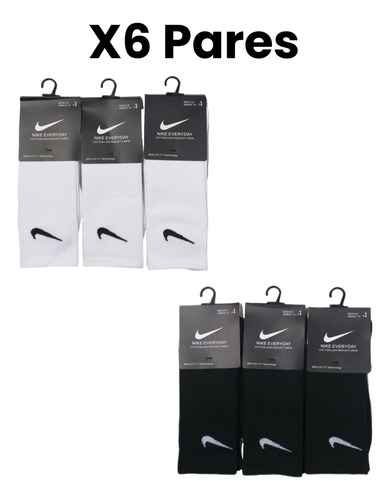 Medias Deportivas Nike Largas (6 Pares)