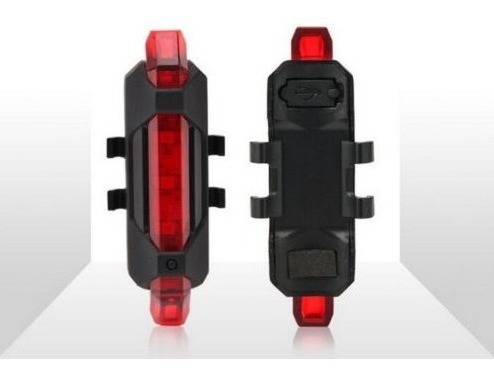 Farol Bike Led Bicicleta Dianteira Traseira- Recarregável