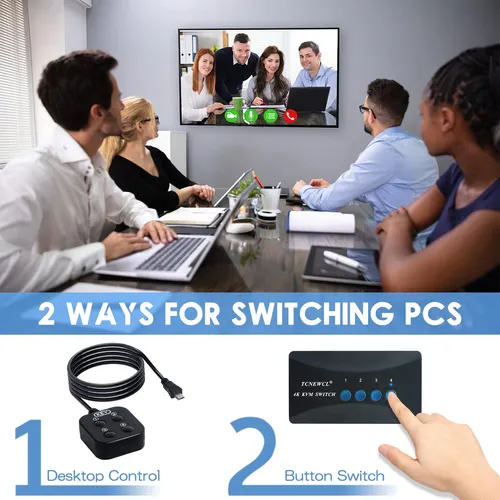 Controla 4 Pcs Desde Un Solo Monitor