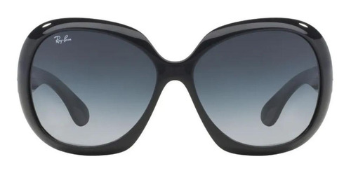 Gafas de sol Ray-Ban Jackie Ohh II Standard con marco de nailon color gloss black, lente grey degradada, varilla gloss black de nailon - RB4098