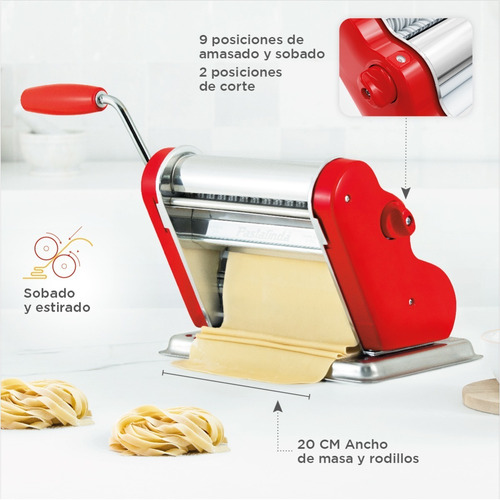 Imagen 5 de 10 de Pastalinda Máquina Clásica 200 Roja
