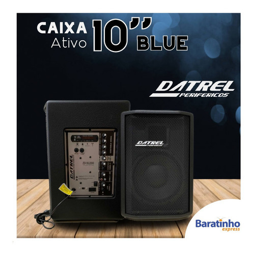 Caixa De Som Ativo Bluetooth Af 10 200 Watts Datrel Cor Preto 110/220V