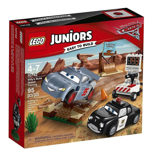 Lego 10742 Juniors Carros 3 - Treino De Velocidade De Willy