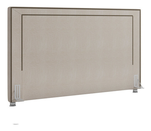 Cabeceira Cama Box Casal Quarto 140cm Berlim Linho Creme