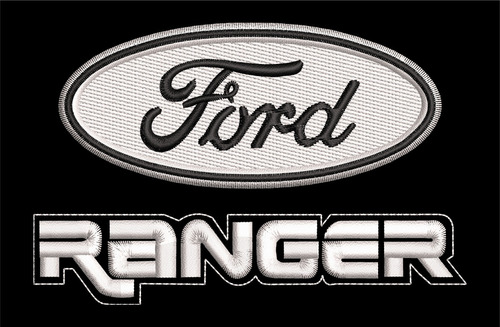 Matriz Ponchado Bordado Bordadora Logo Ford Ranger