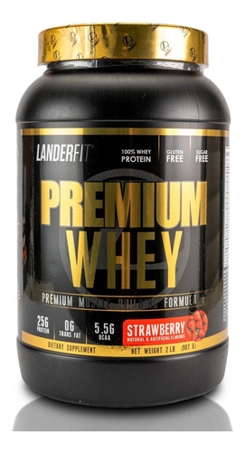 Premium Whey 2 Lb Fresa Landerfit