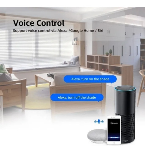 Persiana Automatica Inteligente Motor Wifi App Tuya