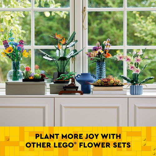 Lego Kit De Construcción De Flores De Loto