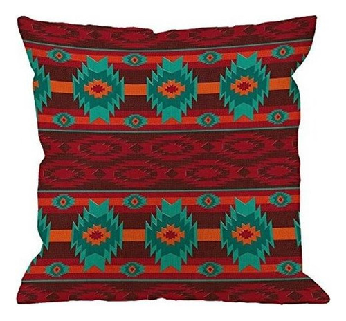 Hgod Designs Funda De Almohada Con Diseño De Estilo Navajo 