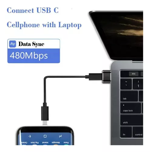 Adaptador Usb-c Hembra A Macho Usb Para iPhone 11 12 Galaxy Color