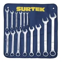 Comprar Juego 14 Llaves Combinadas Pulido 12 Puntas Métricas Surtek