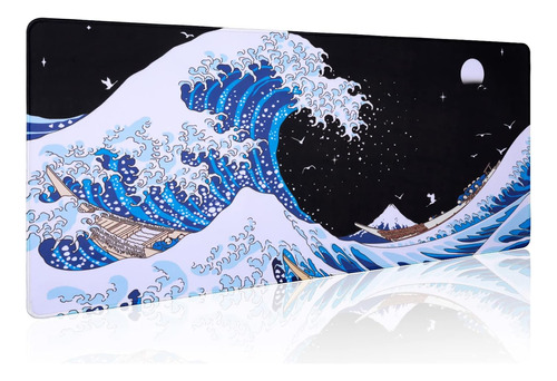 Sea Wave - Mouse Pad De Arte Japonés Para Juegos 