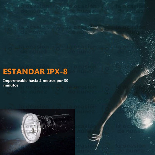 Imagen 4 de 8 de Linterna Fenix Led Ld75c 4200 Lumenes 490m 9 Modos