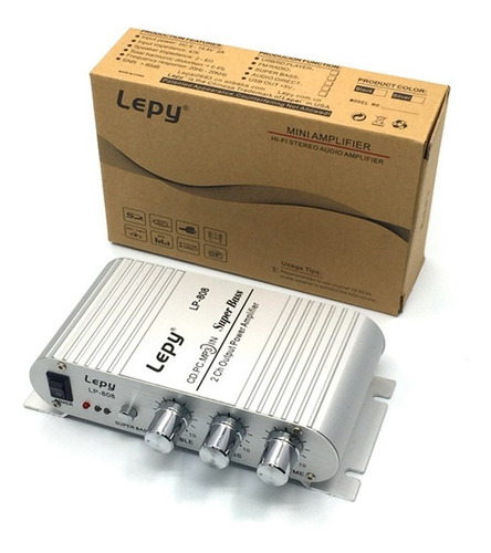 Imagem 2 de 9 de Leitor Digital Amplificador De Potência Para Carro Lp-808