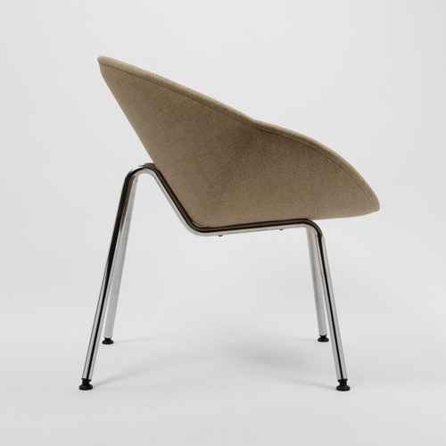 Imagen 2 de 8 de Sillón Ovo Patas Cromadas Diseño Rossi 3 Años De Garantía