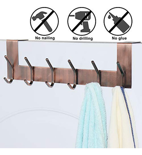 Gancho Colgador De Puerta Con 6 Ganchos: Percha Para Colgar