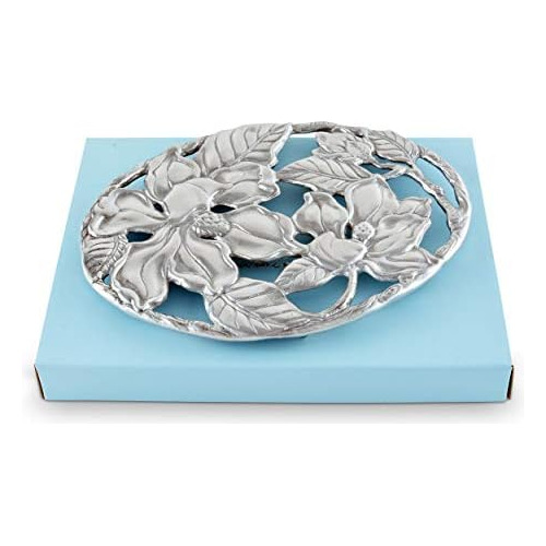 Posavasos De Flor De Magnolia De Metal De Diseños, Sop...