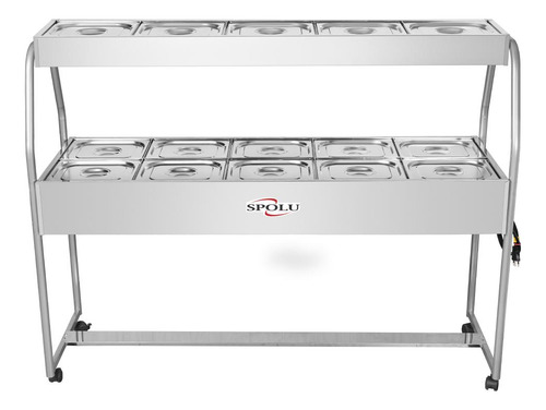 Carro Buffet Conjugado Duplo Spl512co 15 Cubas Spolu