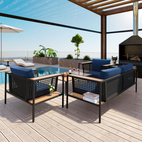 Outdoor Patio Chair Sectional Sofa Rattan Couch With Cus Eem