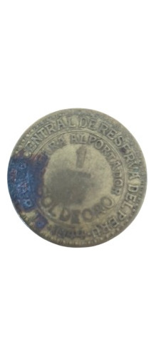 Moneda De 1 Sol Peruano, Año 1944.