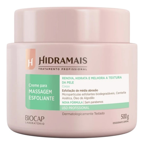 3un Creme Esfoliante Média Abrasão 500gr Hidramais+espàtula