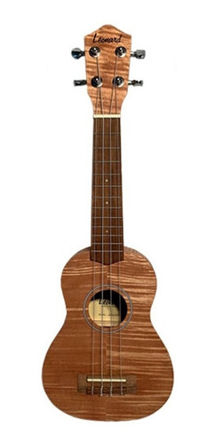 Ukelele Soprano Leonard Uk29sn Quilt Okume En Caja