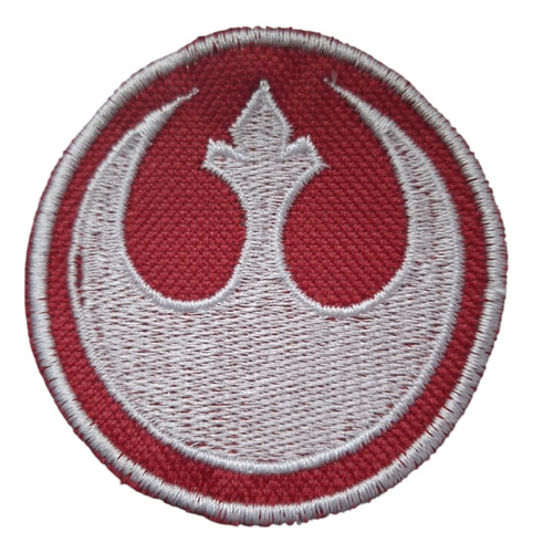 Parche Termoadhesivo Star Wars Alianza Rebelde Rojo Y Blanco Rojo Bordado