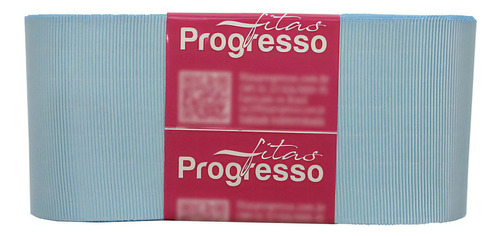 Fita De Gorgurão Larga Gp012 50mm Progresso | 10 Metros Cor Azul Bebê