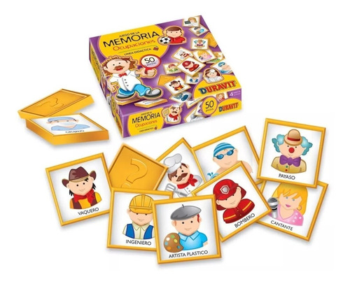 Juego De Mesa Juego De La Memoria Ocupaciones 50 Piezas