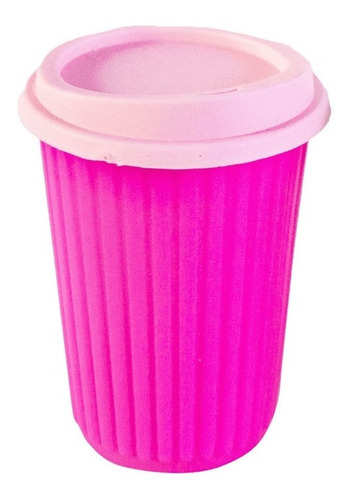 Imagen 4 de 7 de 16 Vasos Rallado Tapa Térmico Colores Comunes 270ml Bpa Free