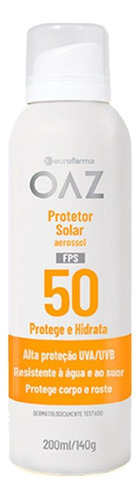 Kit Oaz Fps 50 Aerossol Com 3 Unidades De 200ml Cada