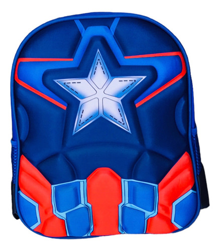 Mochila Escolar Spiderman Capitán América O Ironman Niños