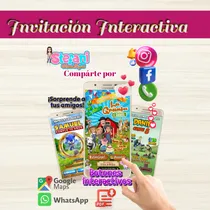 Comprar Invitación Para Fiestas Con Botones Interactivos