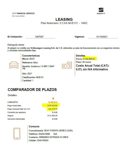 Imagen 4 de 15 de Seat Ibiza Xcellence Standar Nuevo