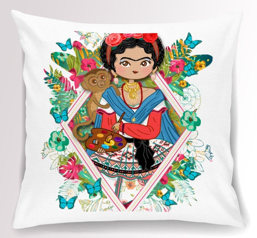 Almohadones Frida Personalizados Decorativos Estampados