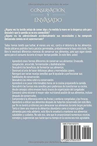 Conservacion Y Envasado Guia Para Envasar Verduras,, De Rosser, Dion. Editorial Independently Published En Español