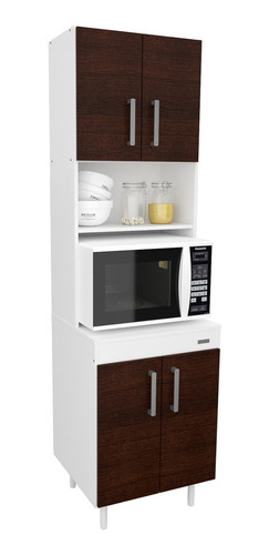 Mueble Columna De Cocina 4 Puertas Despensero Blanco 10155 Color 10155 - Blanco