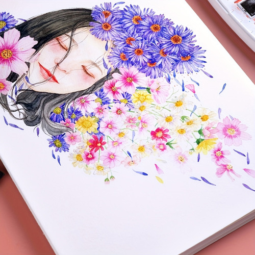 Cuaderno De Acuarela Gruesa Sketchbook Dibujo 24hoja A3 160g