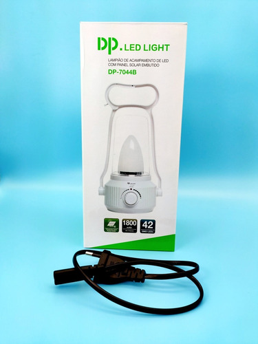 Imagem 5 de 6 de Lanterna Lampião Alça Arandela Recarregável 42 Leds Camping