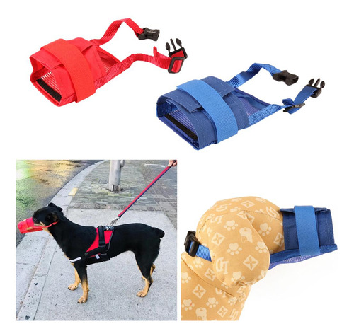 2pack Ajustable Perro Saliente Para Ladrar Mordiendo