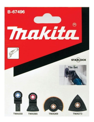 Kit De Lâminas Placa Multicortadora B-67496 Makita Original