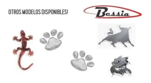 Sticker Cromo Iguana Para Auto
