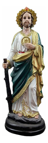 Figura De San Judas Religiosa De Resina Decoración Fina
