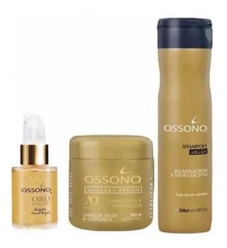 comprar Como Argan Ossono Oro Liquido, Shampoo 270ml, Mascara 250ml