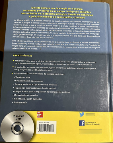 Principios De Cirugía, Schwartz, 10 Edición, Incluye Cd