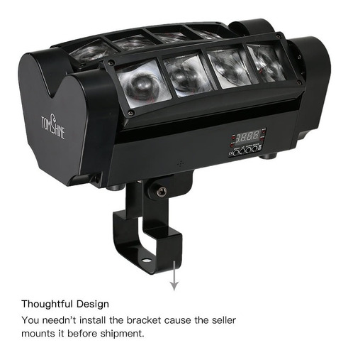 Imagen 2 de 6 de Reflector De Luces Tomshine Dmx512 30w Cabezal Móvil Ee. Uu.