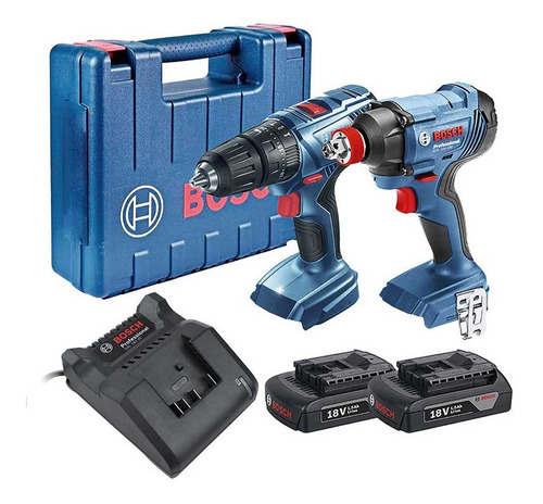 Combo Bosch Rotomartillo Taladro Atorn 18v+llave Impacto