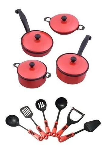 Set De Cocina Kitchen Art Ditoys 2242 Color Negro